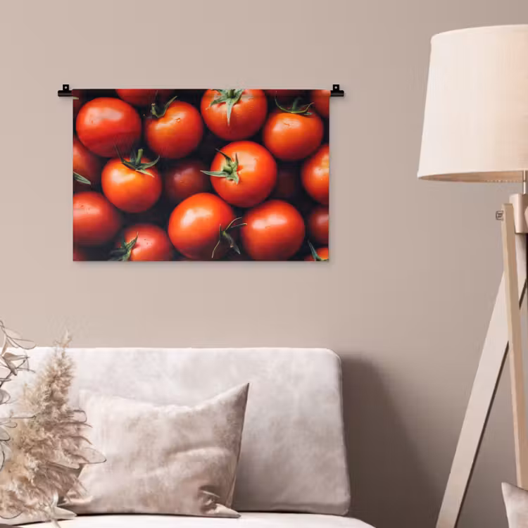 Groente - Rood - Tomaten Wandkleed katoen klein -sfeer4