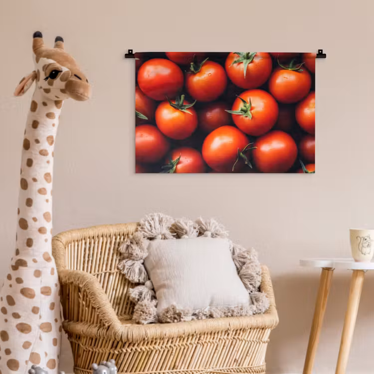 Groente - Rood - Tomaten Wandkleed katoen klein -wsfeer5_kind