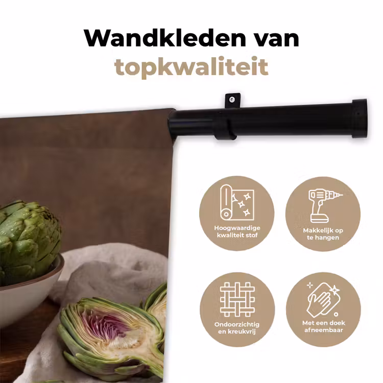 Wandkleed - Groenten - Artisjok - Keuken - Groenten - Artisjok - Keuken Wandkleed katoen klein
