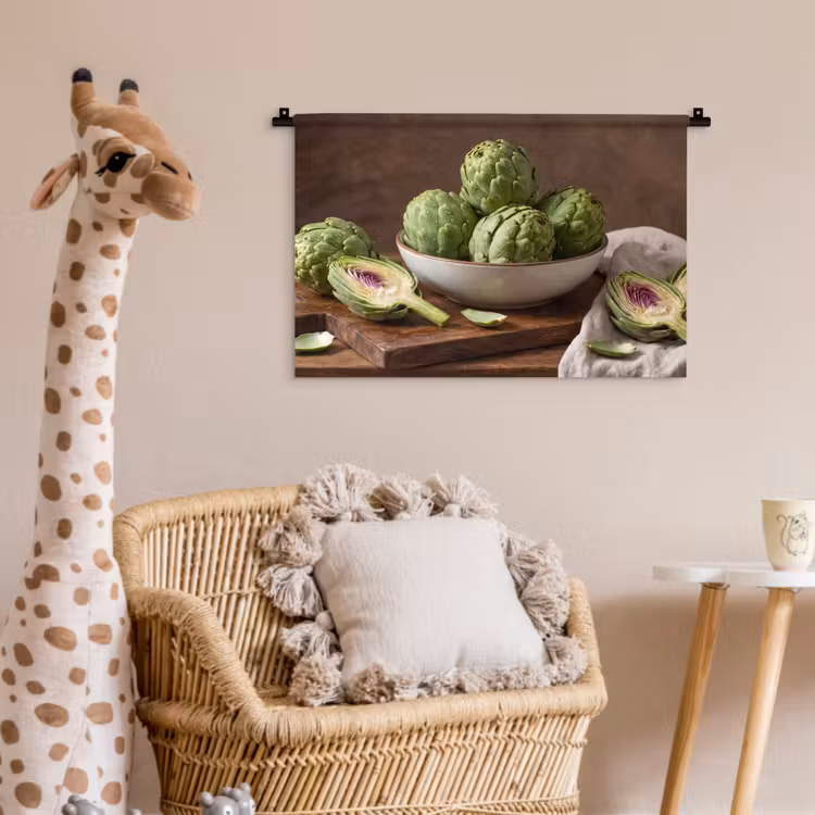 Wandkleed - Groenten - Artisjok - Keuken - Groenten - Artisjok - Keuken Wandkleed katoen klein