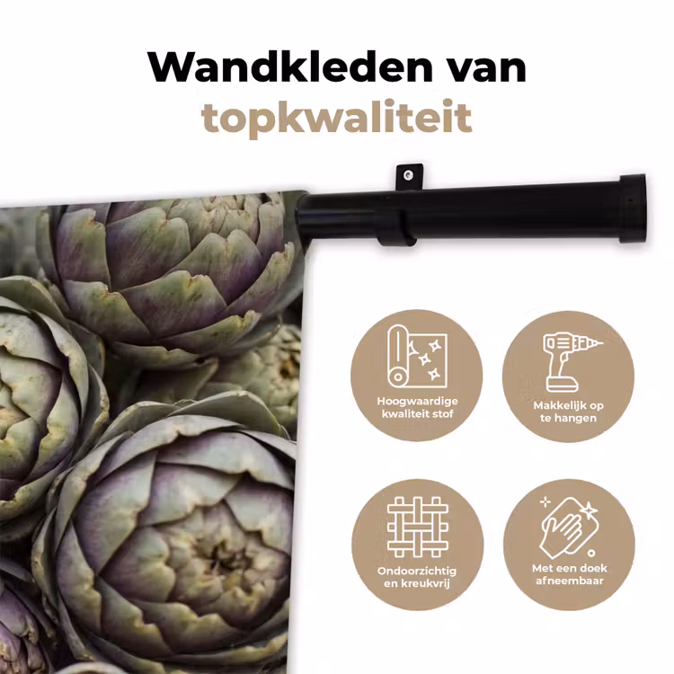 Wandkleed - Groenten - Vers - Eten - Groenten - Vers - Eten Wandkleed katoen klein