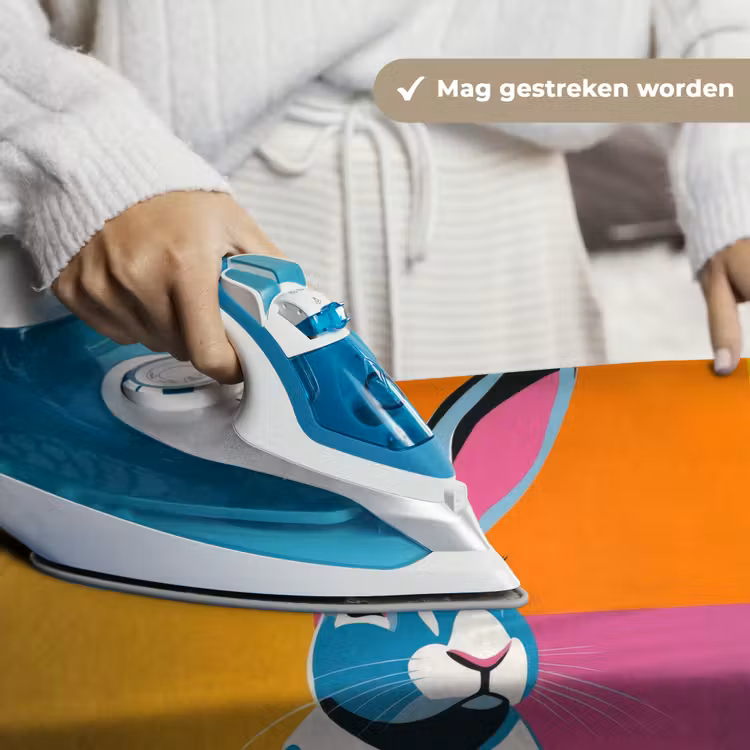 Haas - Kleurvakken - Oren - Roze Wandkleed katoen klein -sfeer9