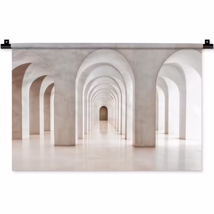 Hal - Bogen - Symmetrisch - Modern Wandkleed katoen klein -zz3d
