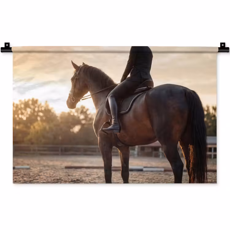 Harmonie - Ruiter - Zon Wandkleed katoen klein -zz3d