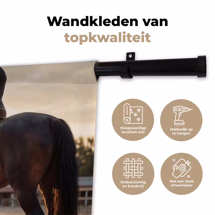 Harmonie - Ruiter - Zon Wandkleed katoen klein -sfeer2