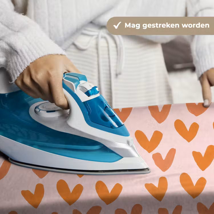 Hartjes - Getekend - Oranje Wandkleed katoen klein 269 -sfeer9