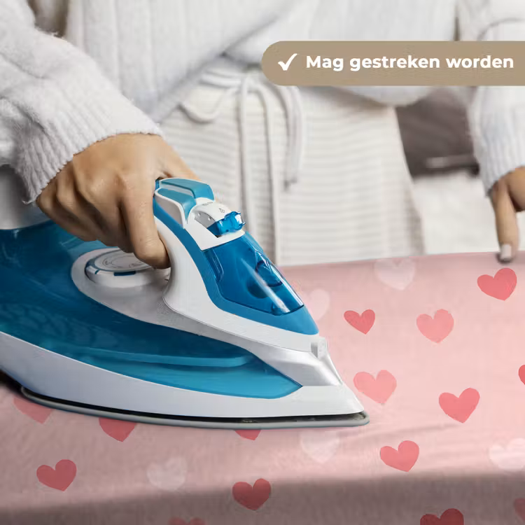 Hartjes - Patroon - Roze - Eenvoudig Wandkleed katoen klein -sfeer9