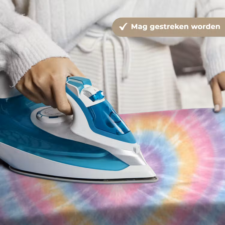 Hartvorm - Pastelkleuren - Tie Dye Wandkleed katoen klein -sfeer9