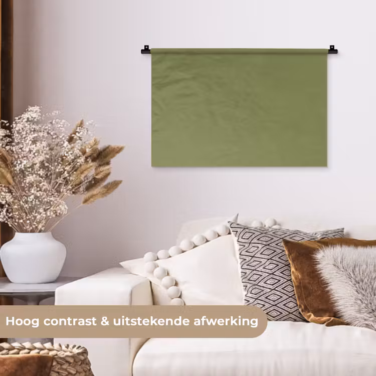 Herbal - Matcha - Groen Wandkleed katoen klein 269 -sfeer1