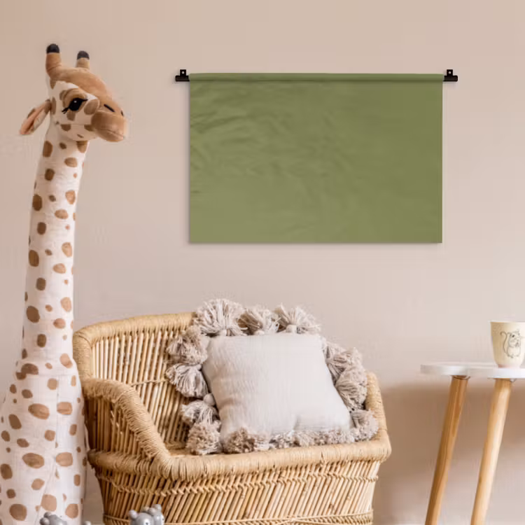 Herbal - Matcha - Groen Wandkleed katoen klein 269 -wsfeer5_kind