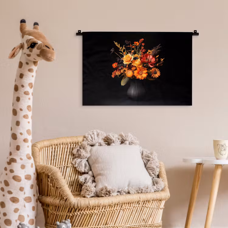 Herfst - Boeket - Oranje Wandkleed katoen klein -wsfeer5_kind