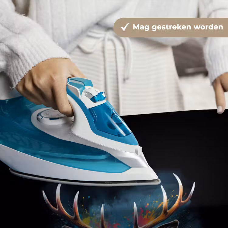 Hert met gewei tussen graffiti spray Wandkleed katoen klein -sfeer9