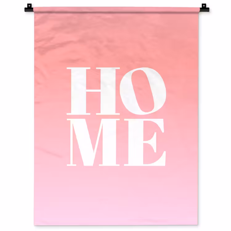 Home - Letters - Groot - Roze Wandkleed katoen klein -zz3d