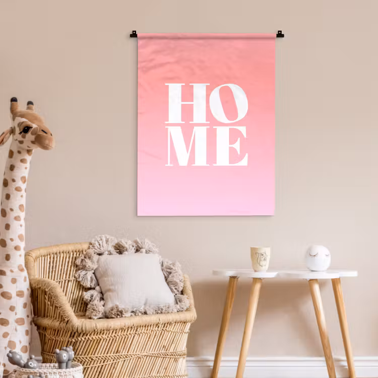 Home - Letters - Groot - Roze Wandkleed katoen klein -wsfeer5_kind