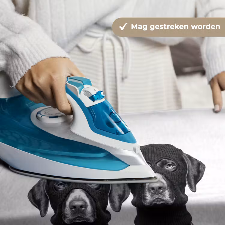 Honden - Bivakmuts - Zwart - wit Wandkleed katoen klein -sfeer9