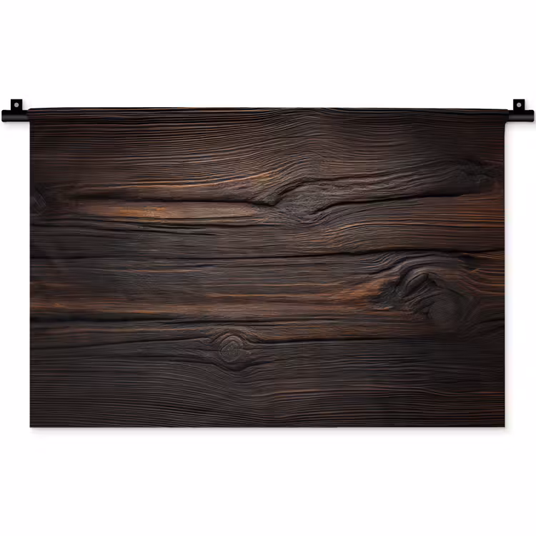Hout - Grillige nerven Wandkleed katoen klein -zz3d