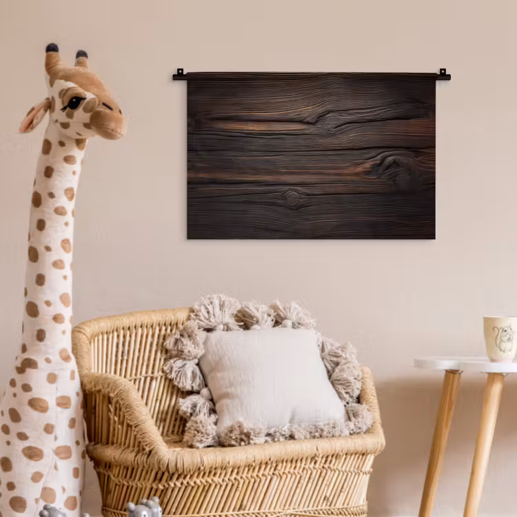 Hout - Grillige nerven Wandkleed katoen klein -wsfeer5_kind