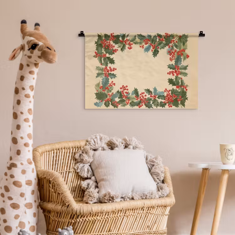 Hulstrand - Bessen - Beige Wandkleed katoen klein -wsfeer5_kind