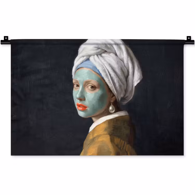 Iconisch - Modern - Kleurrijk Wandkleed katoen klein -zz3d