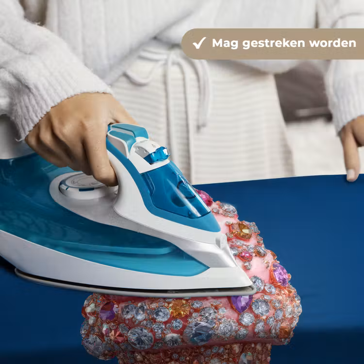 Ijsje - Hoorntje - Steentjes - Blauw Wandkleed katoen klein -sfeer9