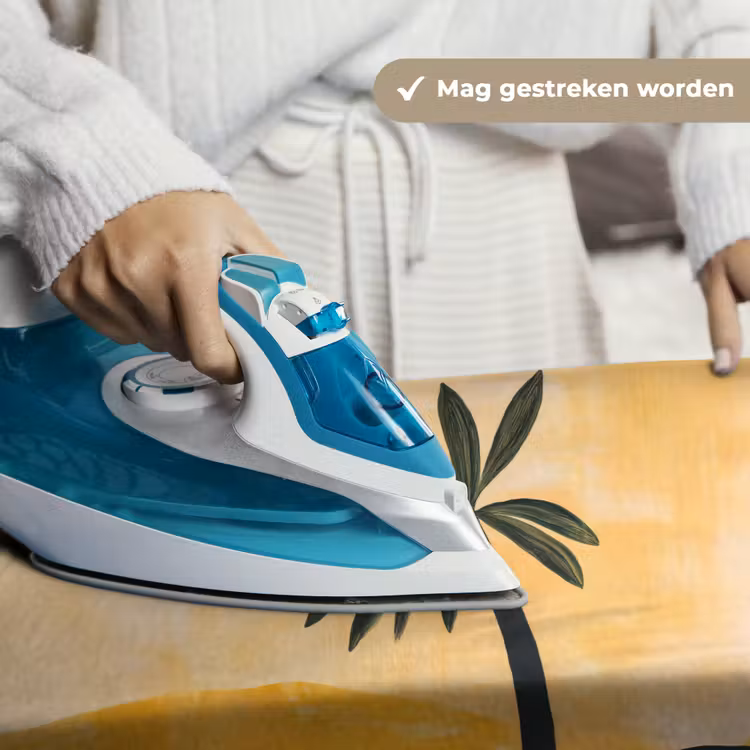 Illustratie - Palmboom - Zon - Heuvels Wandkleed katoen klein -sfeer9