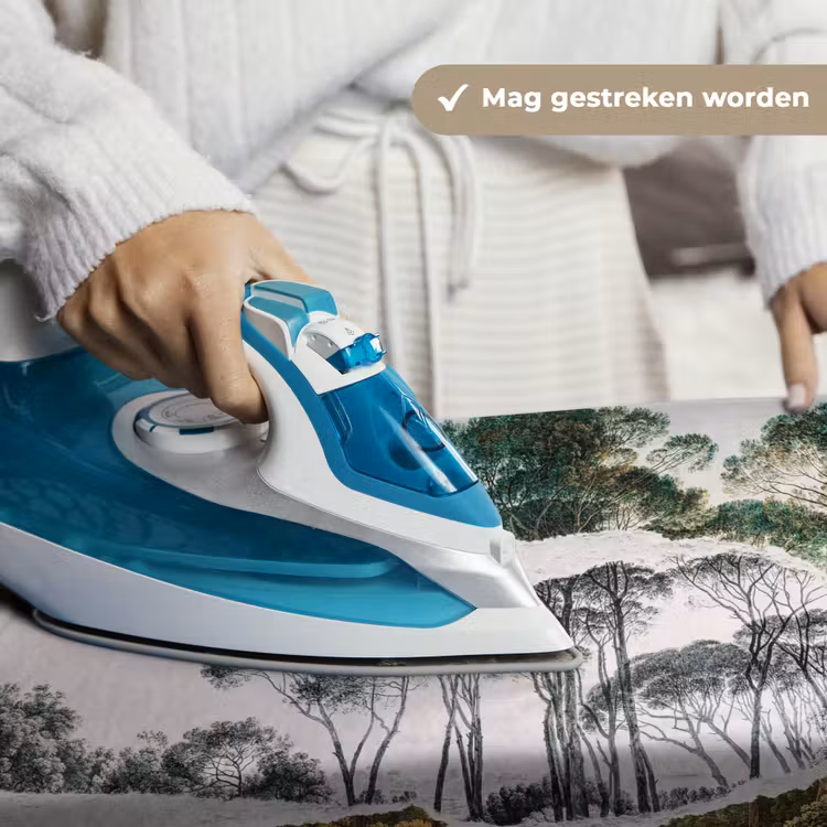 Italiaans landschap parasoldennen - Kunst - Hendrik Voogd - Schilderij - Zwart wit - Oude meesters Wandkleed katoen klein -sfeer9
