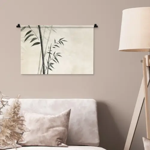 Japandi - Bamboe - Beige Wandkleed katoen klein -sfeer4