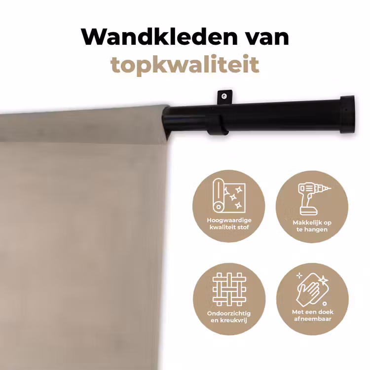 Japandi - Beige - Modern Wandkleed katoen klein -sfeer2