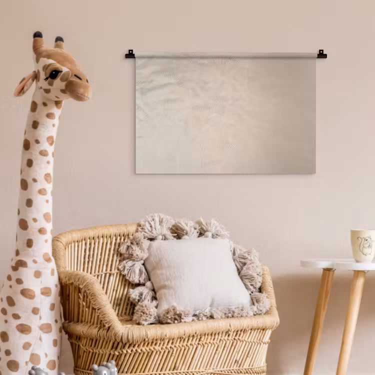 Japandi - Beige - Modern Wandkleed katoen klein -wsfeer5_kind