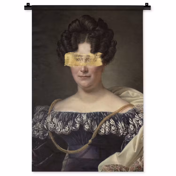 Johanna Henriette Engelen - Dubois Drahonet - Goud Wandkleed katoen klein -zz3d