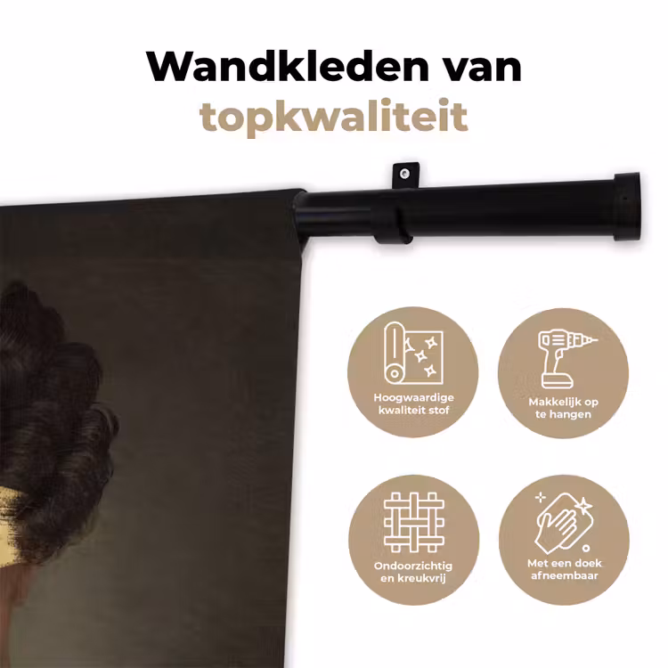 Johanna Henriette Engelen - Dubois Drahonet - Goud Wandkleed katoen klein -sfeer2