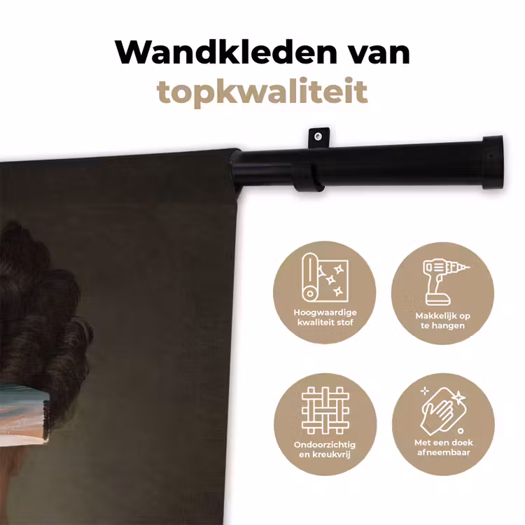 Johanna Henriette Engelen - Dubois Drahonet - Pastel Wandkleed katoen klein -sfeer2