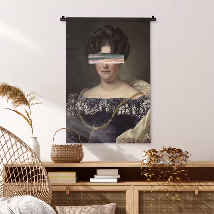 Johanna Henriette Engelen - Dubois Drahonet - Pastel Wandkleed katoen klein -sfeer5