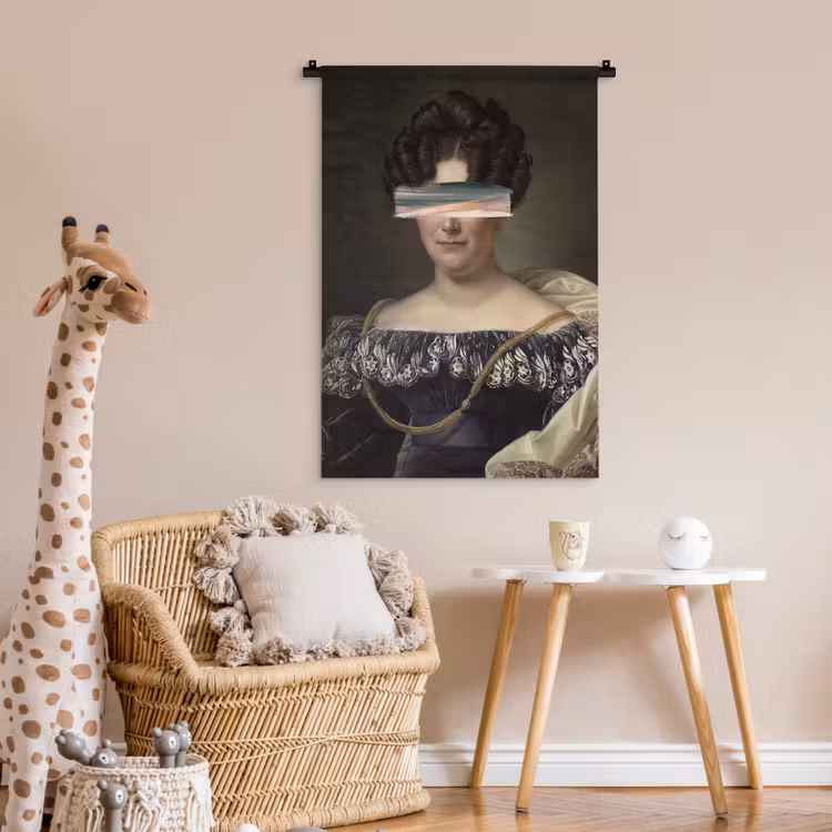 Johanna Henriette Engelen - Dubois Drahonet - Pastel Wandkleed katoen klein -wsfeer5_kind