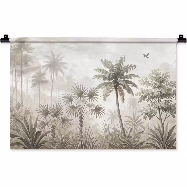Jungle - Palmbomen - Natuur Wandkleed katoen klein -zz3d