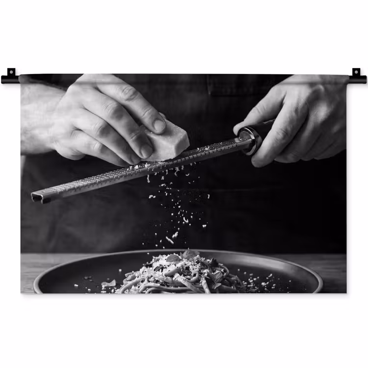 Kaas - Pasta - Rasp Wandkleed katoen klein -zz3d