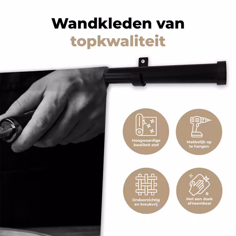 Kaas - Pasta - Rasp Wandkleed katoen klein -sfeer2