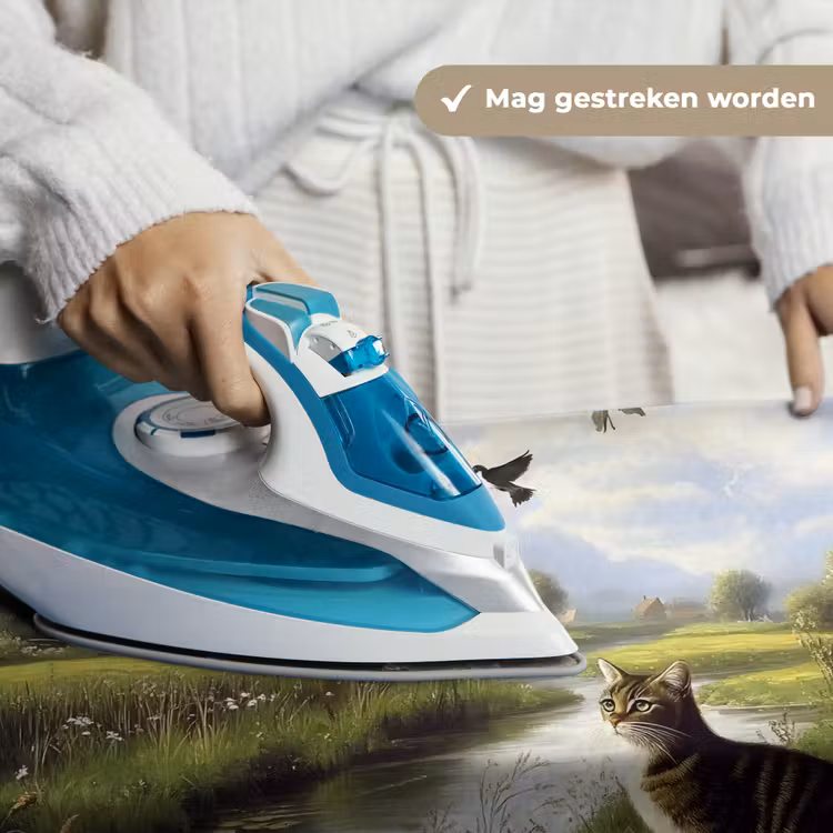 Kat - Beekje - Weide Wandkleed katoen klein -sfeer9