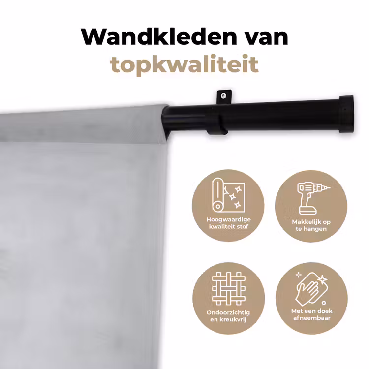 Kat - Zonnebril - Wijnglas - Langharig Wandkleed katoen klein -sfeer2