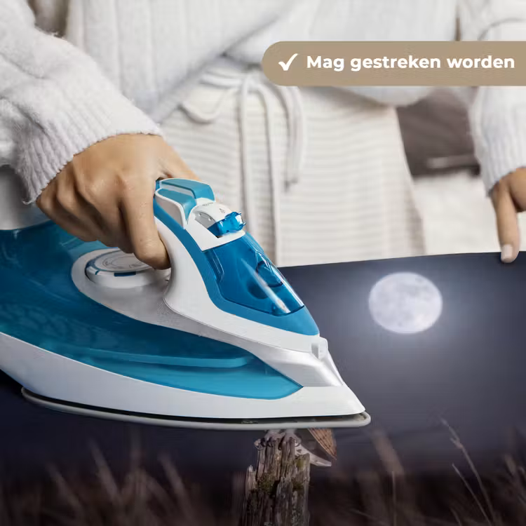 Kerkuil - Maan - Nacht Wandkleed katoen klein -sfeer9