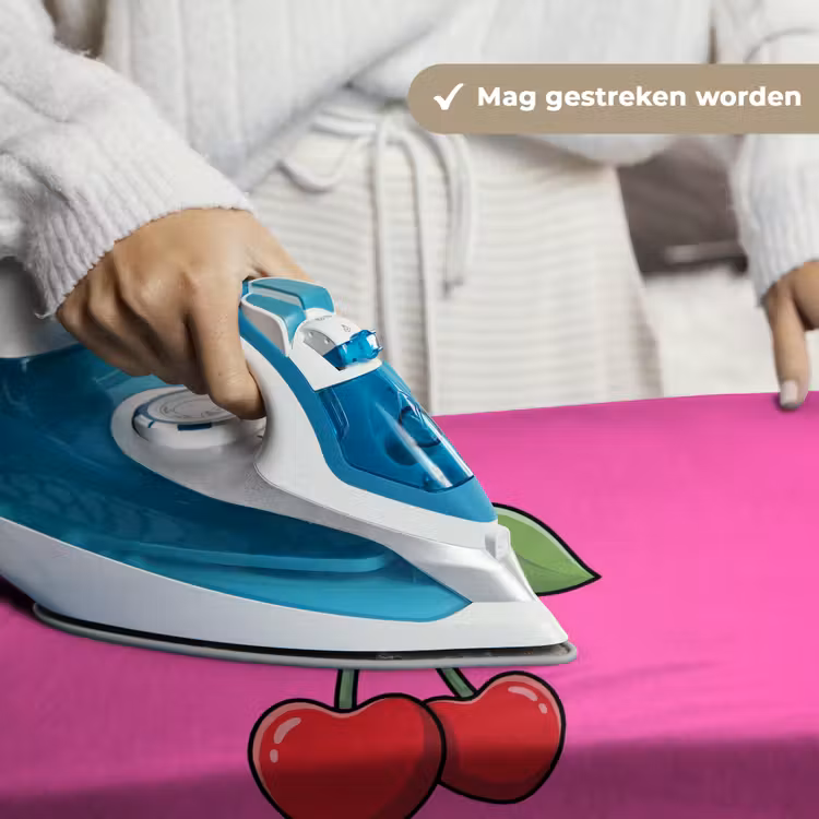 Kers - Roze - Fruit Wandkleed katoen klein -sfeer9