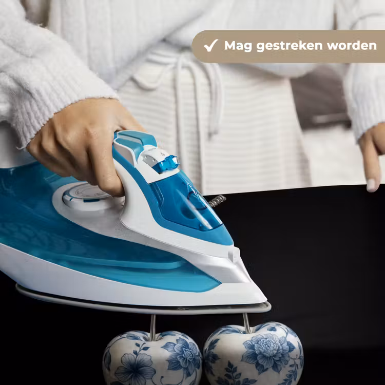 Kersen - Delfts blauw - Fruit Wandkleed katoen klein -sfeer9
