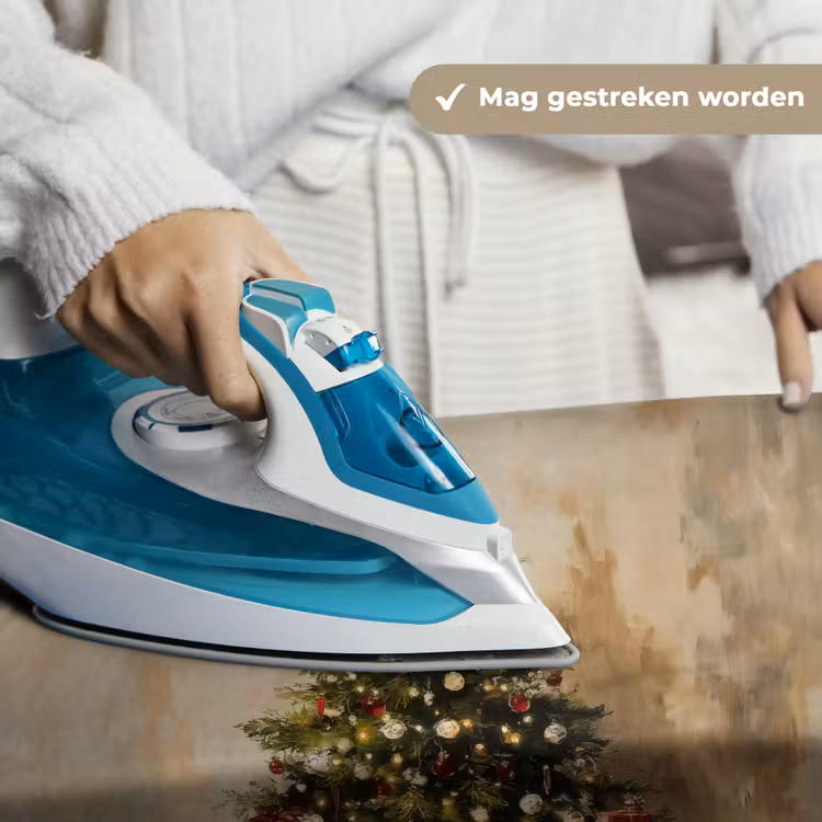 Kerstboom - Versierd - Kleurrijk Wandkleed katoen klein -sfeer9