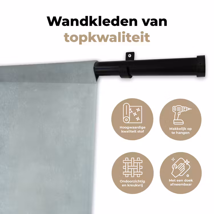 Kerstgnome - Cadeau - Groen Wandkleed katoen klein -sfeer2