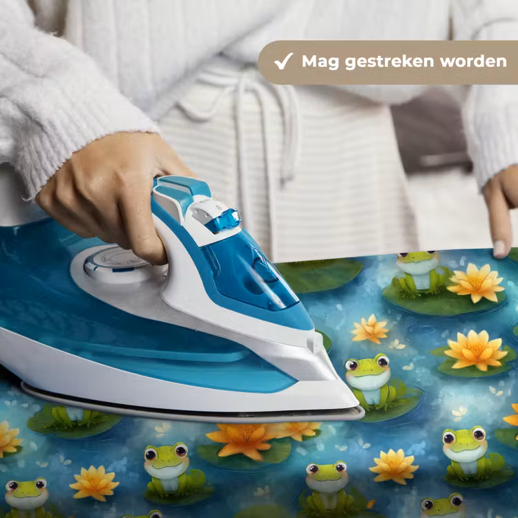 Kikker - Lelies - Groen Wandkleed katoen klein 269 -sfeer9
