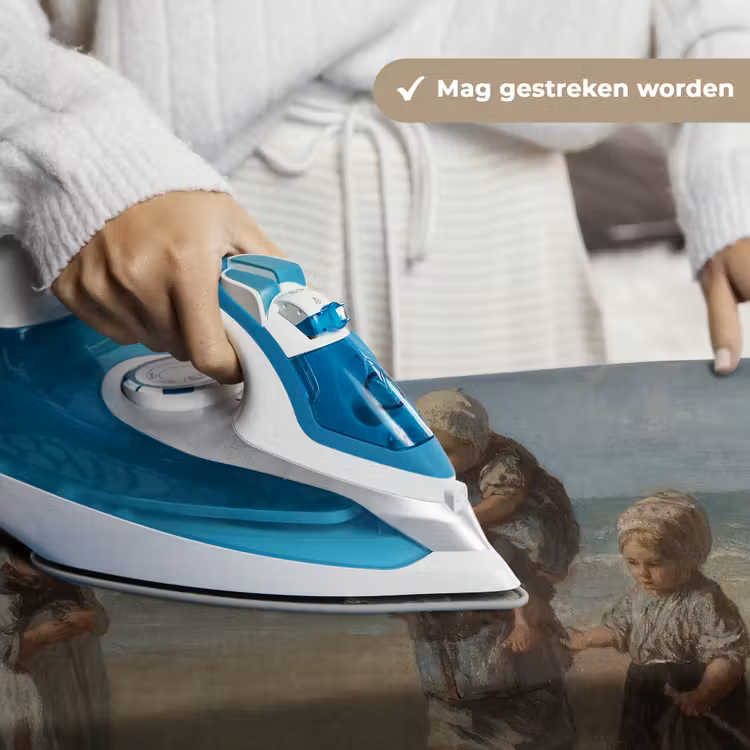 Kinderen der zee - Schilderij van Jozef Israëls Wandkleed katoen klein -sfeer9