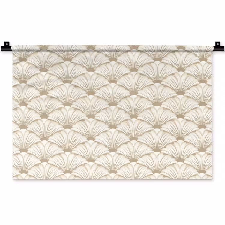 Klassiek - Art - Beige Wandkleed katoen klein 269 -zz3d