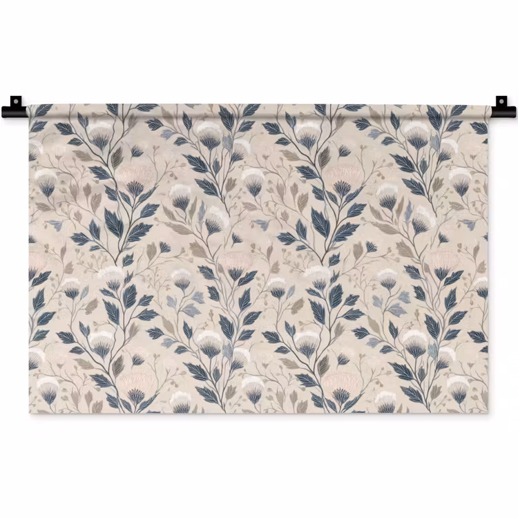Klassiek - Botanisch - Kleurrijk Wandkleed katoen klein 269 -zz3d