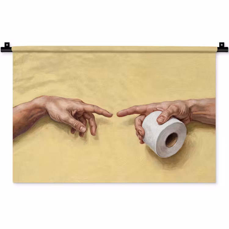 Klassiek - Kunst - Humor Wandkleed katoen klein -zz3d