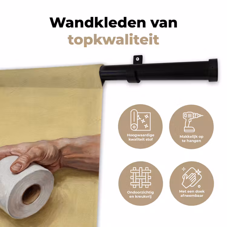 Klassiek - Kunst - Humor Wandkleed katoen klein -sfeer2